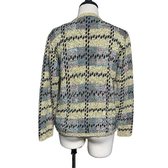 South Cotton Vintage Heavy Hand Knit Cardigan Sweater Button Up Small - Picture 3 of 4